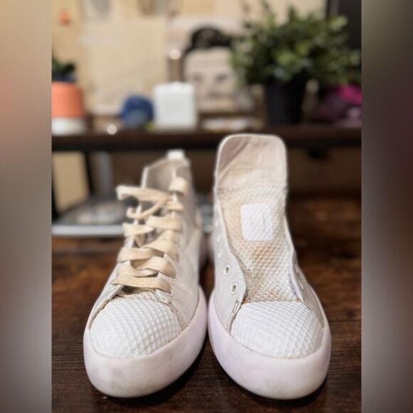 Converse white leather high top size 4.5m/6 w - Picture 5 of 10